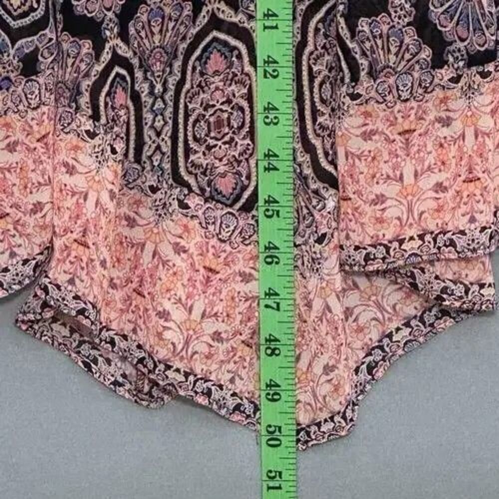 Catherines Womens Plus Midi Asymmetrical Sleeveless Floral Chiffon Dress Size 3X - Picture 11 of 13